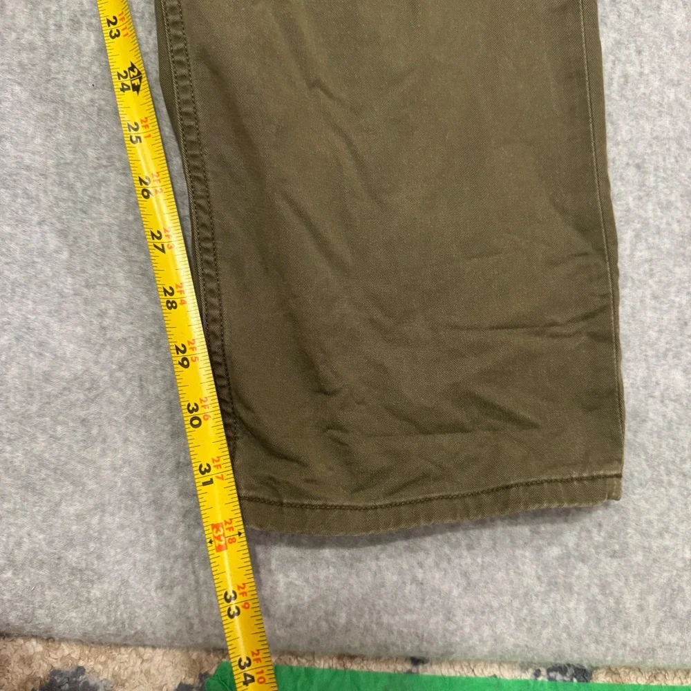 Polo Ralph Lauren Authentic Dungarees Mens 36x34 Olive Green Straight Leg Pants